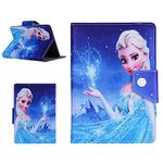 Elsa - Disney Frozen Queen Elsa for boys girls children kids - Cartoon universal Tablet Cover for tablets compatible with ANY Tab Model size 10 10" / 10.1 10.1" inch