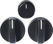 APDTY 117374 AC Heat HVAC Control Head Replacement Control Knob Set For 1994-1997 Dodge Ram 1500 2500 3500 Pickup (Includes 2 HVAC Control Knobs = 04882482, 1 Blower Speed Control Knob = 04882511)