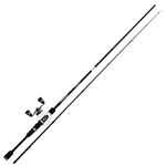 KastKing Crixus Fishing Rod and Reel Combo, Baitcasting, 6ft 6in, Med Heavy, Left Handed,2pcs