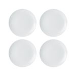 Mikasa Chalk 4pc Porcelain Side Plate Set, 21cm, Gift Boxed, White