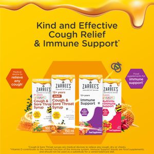 Zarbee's Adult Cough Syrup, 150ml – Natural Soothing Formula