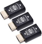 EVanlak Hdmi Edid Emulator Passthrough Eliminated Emulator Adapter 3rd Generrtion Work with Mac Thunderbolt to HDMI Switches/Extender/AV Receiver/Video Splitters -1920X1080@59hz-3pack