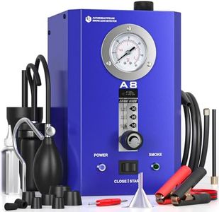 VXSCAN Automotive Smoke Machine Leak Detector, EVAP Smoke Machine Leak Tester for All 12V DC Vehicles in Vacuum, Fuel Diagnostic Pipe System, Built-in Air Pump and Pressure Gauge, Flow Meter Dual Mode
