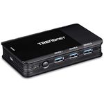 TRENDnet 4 Computer 4-Port USB 3.1 Sharing Switch, TK-U404, 4 x USB 3.1 for Computers, 4 x USB 3.1 for Devices, Flash Drive Sharing, Scanners, Printers, Mouse, Keyboard, Windows & Mac Compatible