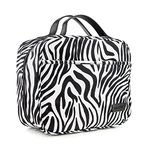 Travel Toiletry Bag, Zebra