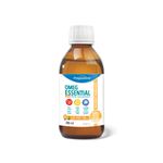 OmegEssential + Vitamin D Liquid Fish Oil Supplement - 1,000 mg EPA + 550 DHA, Orange flavour, 200 ml | All natural, cold water, wild caught