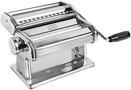 MARCATO Made in Italy Atlas 180 Classic Manual Pasta Machine, Chrome Steel. Makes Lasagne, Fettuccine & Tagliolini.