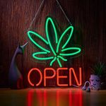 Hoyoelec Marijuana Open Neon Sign f