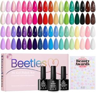 beetles Winter Gel Polish Set - Verse of Flower Collection, 36 Colors Brown Burgundy Purple Red Gel Polish Fall Colors Nail Kit with 3Pcs Base Top Coat Soak off UV Gel & Nail Art Stickers