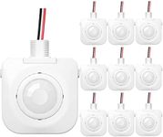 EverElectrix 50 Pack Ceiling Occupancy Motion Sensor, Passive Infrared Technology, High Bay Fixture Mount 360 Degree, Hard-Wired, 120-277 VAC, Commercial/Industrial Grade