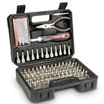 AGARO Chrome Vanadium Steel Screwdriver and Bit Set with Carry Box- 151 Pieces (Black)