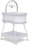 Delta Children Adjustable, fabric, Mesh, White/Grey, Bassinet