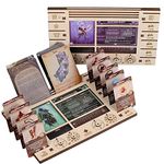 Gloomhaven/Frosthaven Player Character Dashboard with HP & XP Dial Trackers Set of 2 Birch Plywood Hero Organizer for Saving Your Table Space