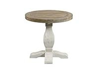 Martin Svensson Home Napa, End Table, White Stain and Reclaimed Natural