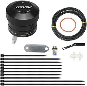 GIDIBII Motorcycle Chain Lubricator Oiler Auto Hand Control Motorbike Oil Cup Part (Black)