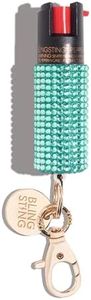 BLINGSTING Pepper Spray Maximum OC Strength Self Defense Spray for Women, 12 ft Spray Range & UV Dye