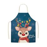 KaloryWee Sale Clearance Christmas Decoration Waterproof Apron Christmas Dinner Party Apron