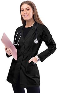 Adar Uniforms, Universal Lab Coats for Women - Perfection 32" Lab Coat - 811 - Black - M