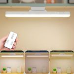 One94Store USB Rechargeable Magnetic Cabinet Light | Straight Edge LED Under Cabinet Lamp with 3-Color Dimmable & 1200mAh Battery | Kitchen, Closet & Bedroom with Remote