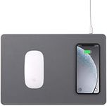 POUT Wireless Hands 3 - Mouse Pad with Wireless Charger, Grey, (POUT-00801G)