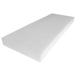 Foamma 4" x 24" x 96" Upholstery Foam High Density Foam (Chair Cushion Square Foam for Dining Chairs, Bench Seat Cushion Replacement)