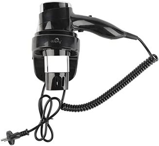 Dolphy Professional Wall Mounted Hair Dryer - 1600W (Black)