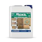 Roxil Wood Waterproofing Liquid (5L Clear) Wood Preserver Outdoor, Wood Sealer for decking, Fence, Sheds and Furniture