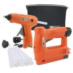 Tacwise 1777 Cordless Bundle, 53-13EL 12V Staple/Nail Gun, H12-12 12V Hot Melt Glue Gun, Interchangeable Lithium-Ion Battery, 10 Glue Sticks and Storage Bag
