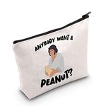 LEVLO The Princess Bride Fezzik Cosmetic Make Up Bag Fezzik Quote Gift Anybody Want A Peanut Makeup Zipper Pouch Bag For Friend Family, Anybody Want Peanut,