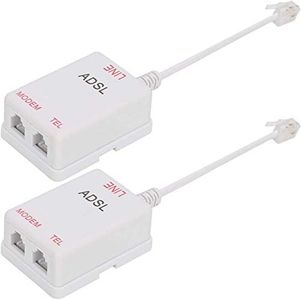 Uvital in-line DSL Filter Splitter/in-line DSL Filter RJ11 6P2C Male to 2 Female Telephone Modem ADSL Splitter Filter