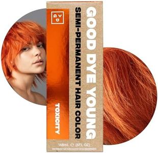 Good Dye Young Semi Permanent Hair Dye, Copper Orange, Nontoxic, Conditioning, UV Protective, Lasts 15-24+ Washes, PPD Free, Cruelty-Free & Vegan, Toxicity - Copper