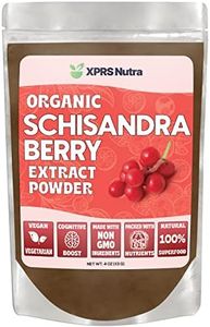 XPRS Nutra Organic Schisandra Berry Powder Extract - Premium USDA Organic Schisandra Powder for Cognitive Health, Immune Support and Liver Detox - Vegan Friendly Mood Booster (4 oz)