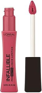 L'Oreal Paris Infallible Pro Matte Liquid Lipstick, Long-Lasting Intense Matte Color, Up to 16HR Wear, highly pigmented, full coverage liquid lipstick, Pink Soirée, 0.21 fl. oz.