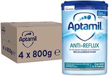 Aptamil Anti-Reflux Baby Milk Powder Formula, from Birth, 800g (Pack of 4)