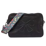 Pink Lining Hoxton Vegan Leather Cross Body Bag - Black - Nappy Changing