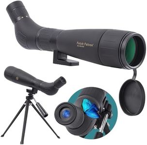 Fetch Falcon 20-60X60 FMC HD Spotting Scopes (Water-Resistance Long Range Spotting) with Metal Tripod and Carry Bag (20-60X60 Without Phone Holder)