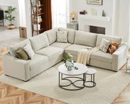 ABCASA 112" L Shaped Sectional Sofa