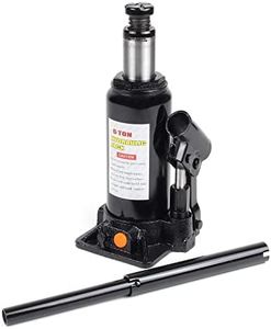 Cric Bouteille hydraulique 6T Vérin de Levage avec Fonction Descente Lente, 197-382 mm