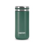 Milton Shiny 200 Thermosteel Insulated Water Bottle, 200 ml, Green| Hot and Cold | Leak Proof | Office Bottle | Sports | Home | Kitchen | Hiking | Treking | Travel | Easy to Carry | Rust Proof