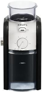 KRUPS Stainless Steel Burr Coffee Grinder, 8-Ounce