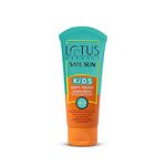Lotus Herbals Safe Sun Kids Soft-Touch Sunscreen | SPF 40 | PA+++ | Waterproof & Sweatproof | Preservative Free | Anti Pollution | All Skin Types | 80g
