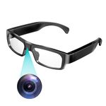 Spy Camera Smart Glasses Hidden Camera 1080P HD Fashionable Secret Camera Video Recording for Outdoor Sport Office Meeting Class Studding (Black)