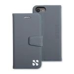 SafeSleeve Anti Radiation RFID iPhone Case: iPhone 8, iPhone 7, iPhone 6 and iPhone SE 2 (2020) ELF & RF Blocking Identity Theft Protection Wallet (Grey)