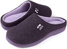 RockDove Women's Original Two-Tone Memory Foam Slipper, Size 5-6 US Women, Eggplant