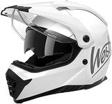 Westt Dual Sport Motorcycle Helmet Off-Road Helmets for Adults, Dual Visor Motorcycle Helmet - Full Face ATV UTV Helmet Dirt Bike Motocross Helmets DOT Approved