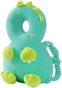 JunNeng Baby Head Protector Backpack,Toddler Walker Fall Head Protection,Green Dinosaur