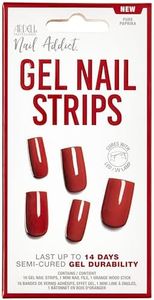 Ardell Nail Addict Gel Nail Strips - Pure Paprika, LED/UV Lamp Curable, 1-pack