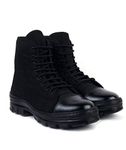 XHUGOY JB-1 Men's BLACK Jungle Boots PU Anti-Skid High Ankle- UK 9