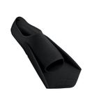 arena Powerfin Adult Swimming Pool Fins, 100% Silicone, Black, 6-6.5 UK