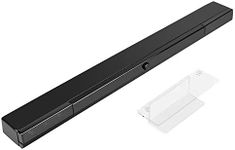 LUCXXI Wii Wireless Sensor Bar, for Wii Sensor Bar Replacement Compatible with Nintendo Wii/Wii U Console with Stable Stand, Black